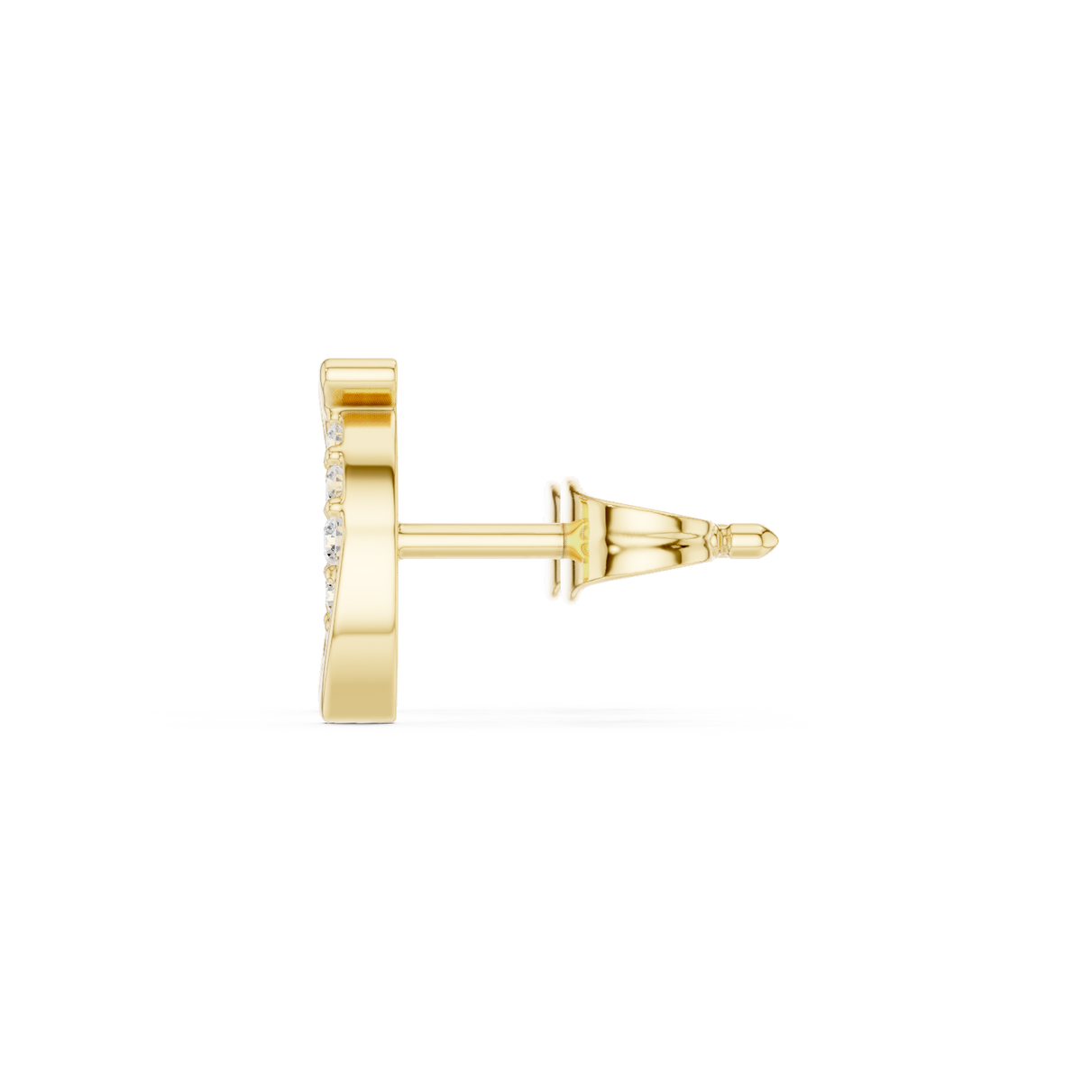 Elowira Floral Crescent Diamond Studs