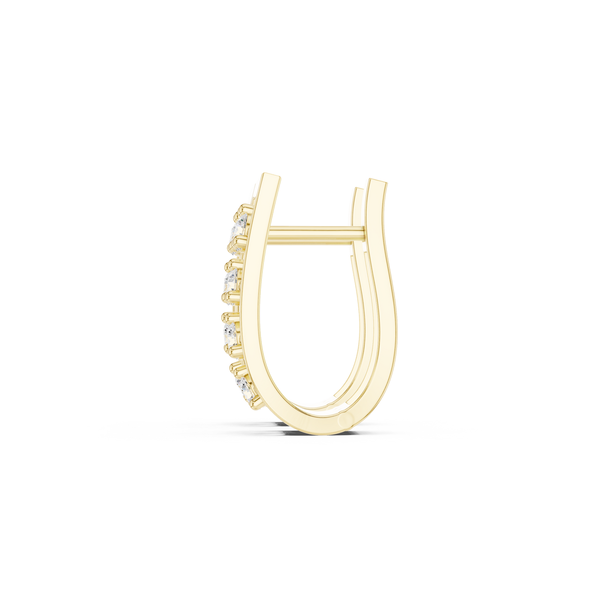 Avelisse Geometric Diamond Frame Hoops