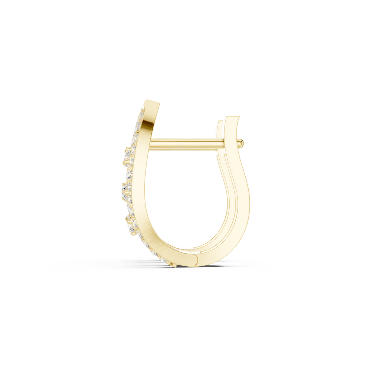 Elaris Oval Diamond Lattice Hoops