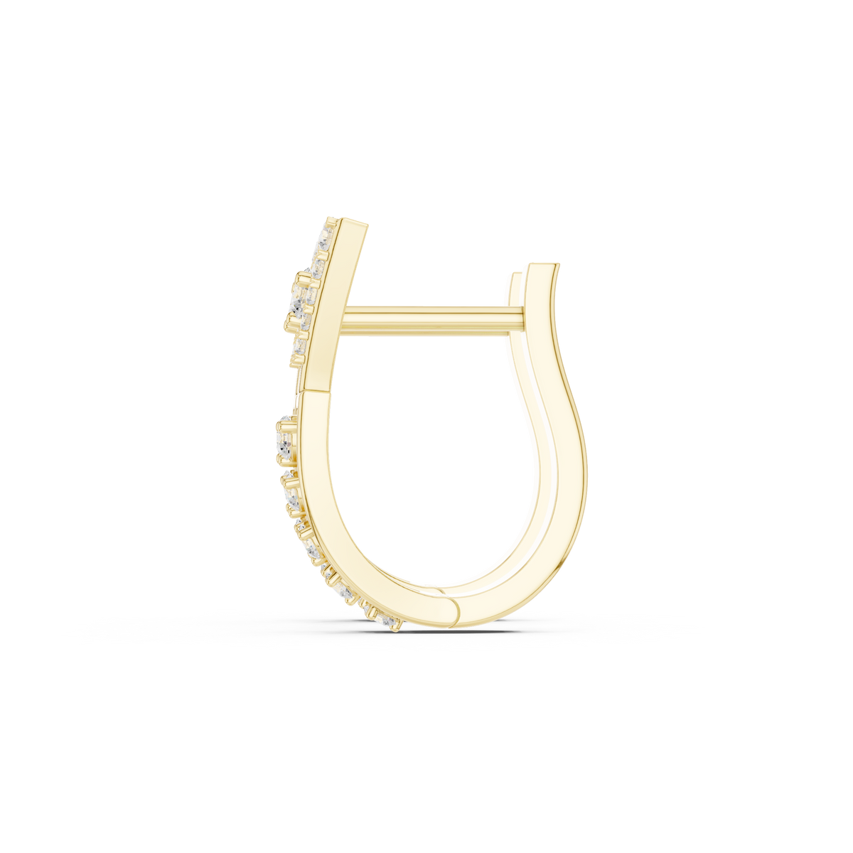 Zarevia Geometric Diamond Hoops