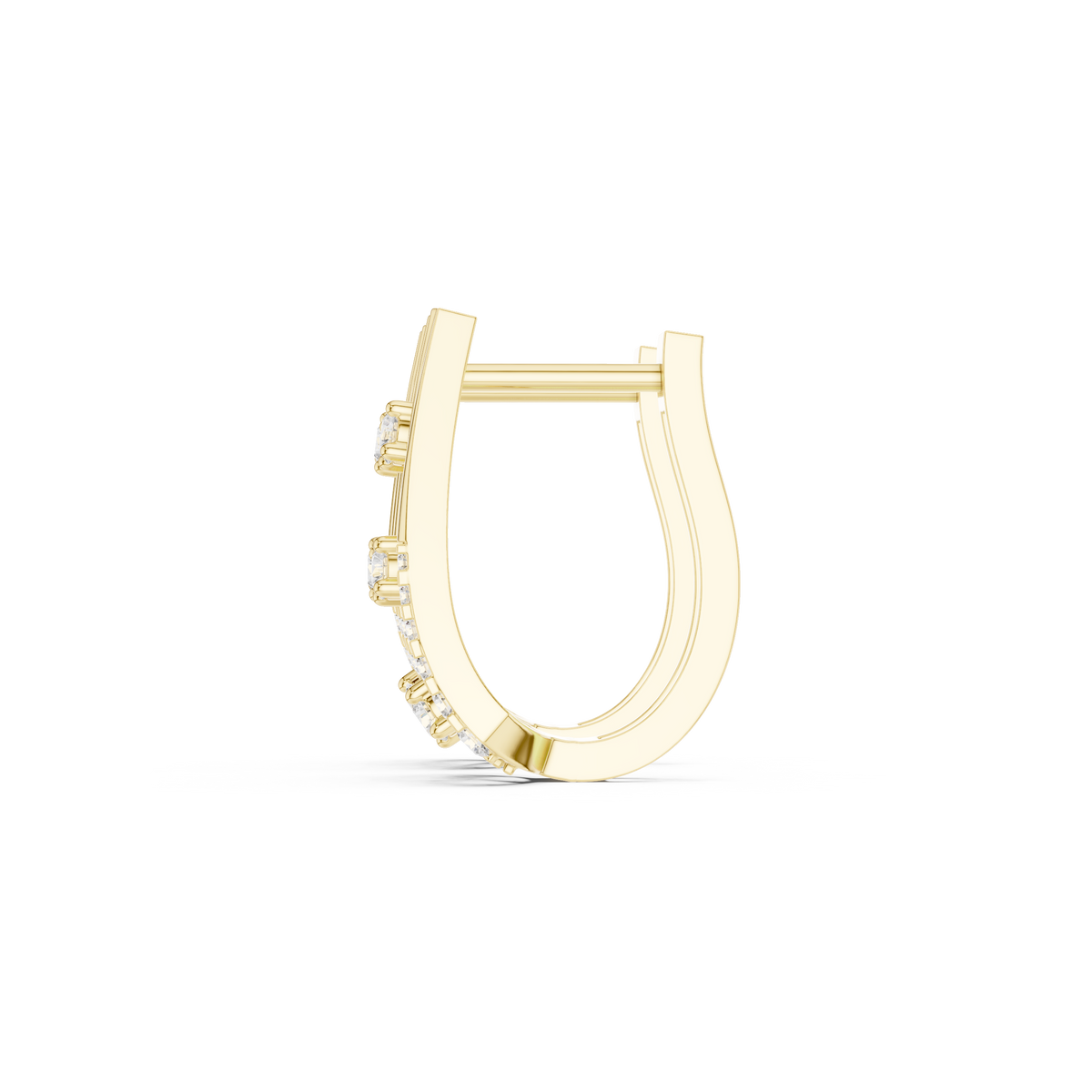 Veylora Geometric Diamond Zigzag Hoops