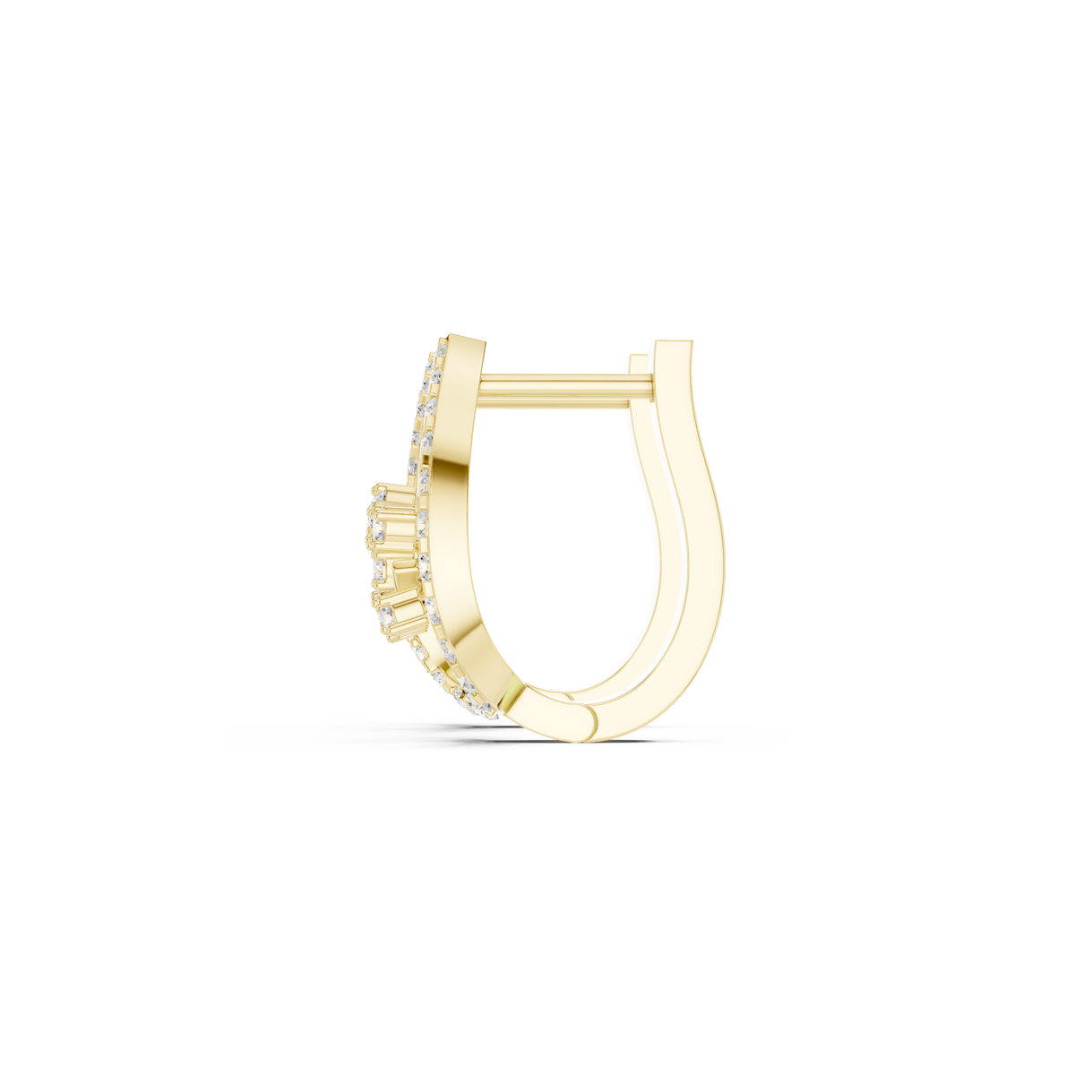 Elowra Teardrop Diamond Vine Hoops