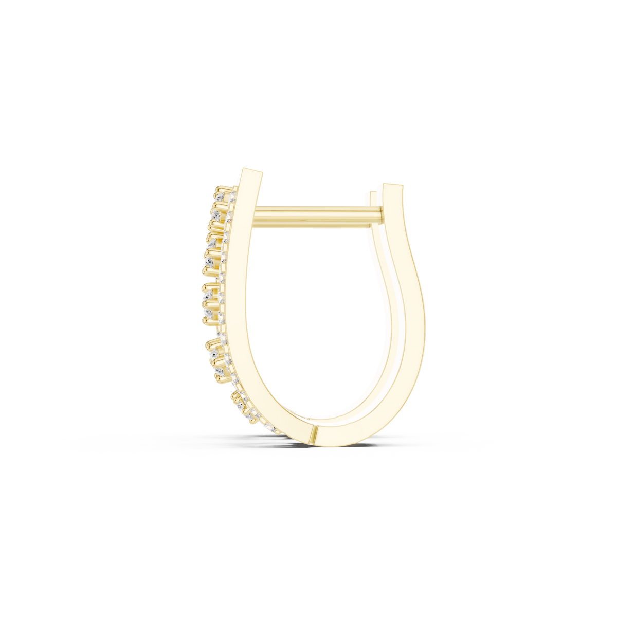 Elvara Tapered Diamond Frame Hoops