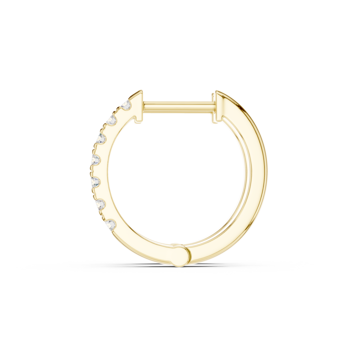 Lunessa Round Diamond Hoops Earring