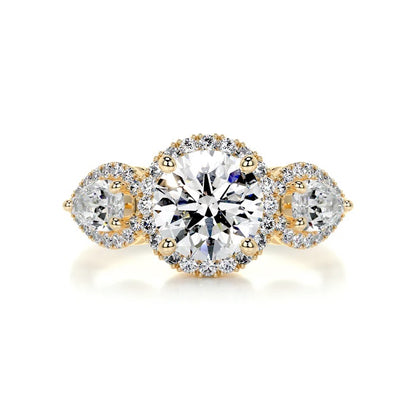 1.5 CT Brilliant Round Three Stone Diamond Ring