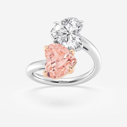 6CT Heart's Toi-et-Moi Ring