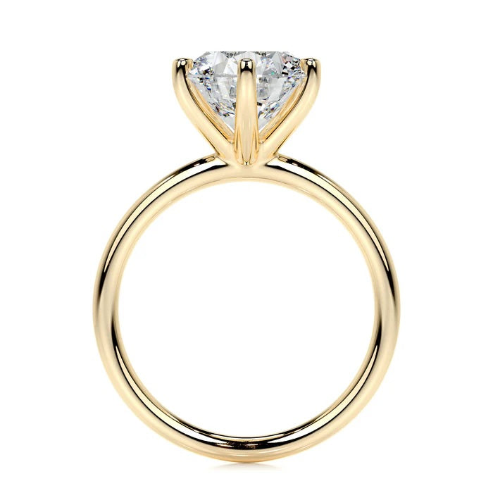 2CT Brilliant Round Solitaire Diamond Ring