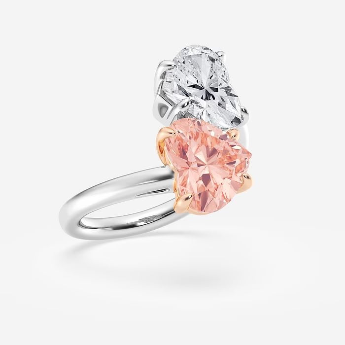 6CT Heart's Toi-et-Moi Ring