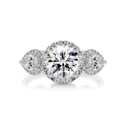 1.5 CT Brilliant Round Three Stone Diamond Ring