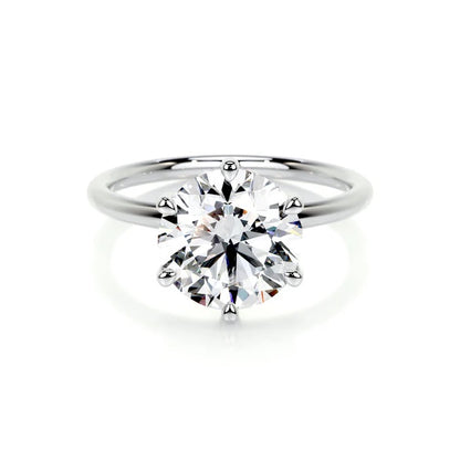 2CT Brilliant Round Solitaire Diamond Ring