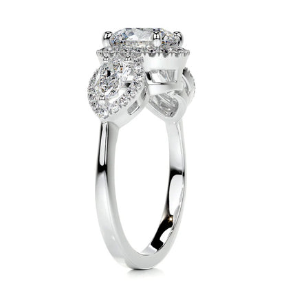 1.5 CT Brilliant Round Three Stone Diamond Ring