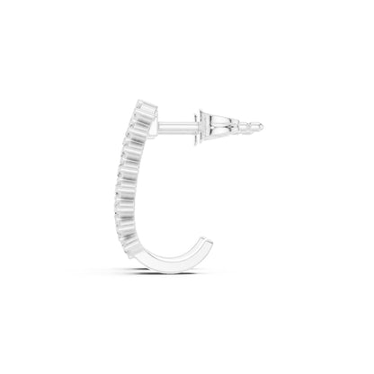 Lustra Luxe Round Lab Grown Diamond Stud Earrings in Gold for Women