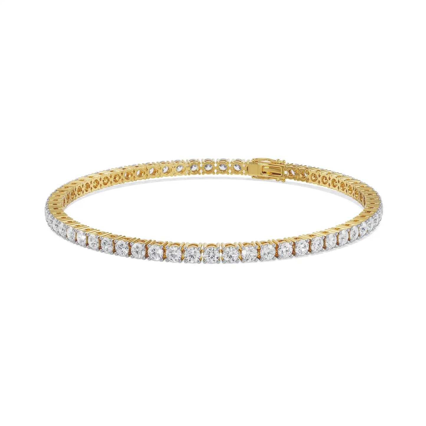 5Ct Queens Round Diamond Tennis Bracelet