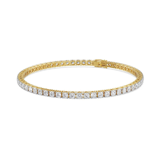 5Ct Queens Round Diamond Tennis Bracelet