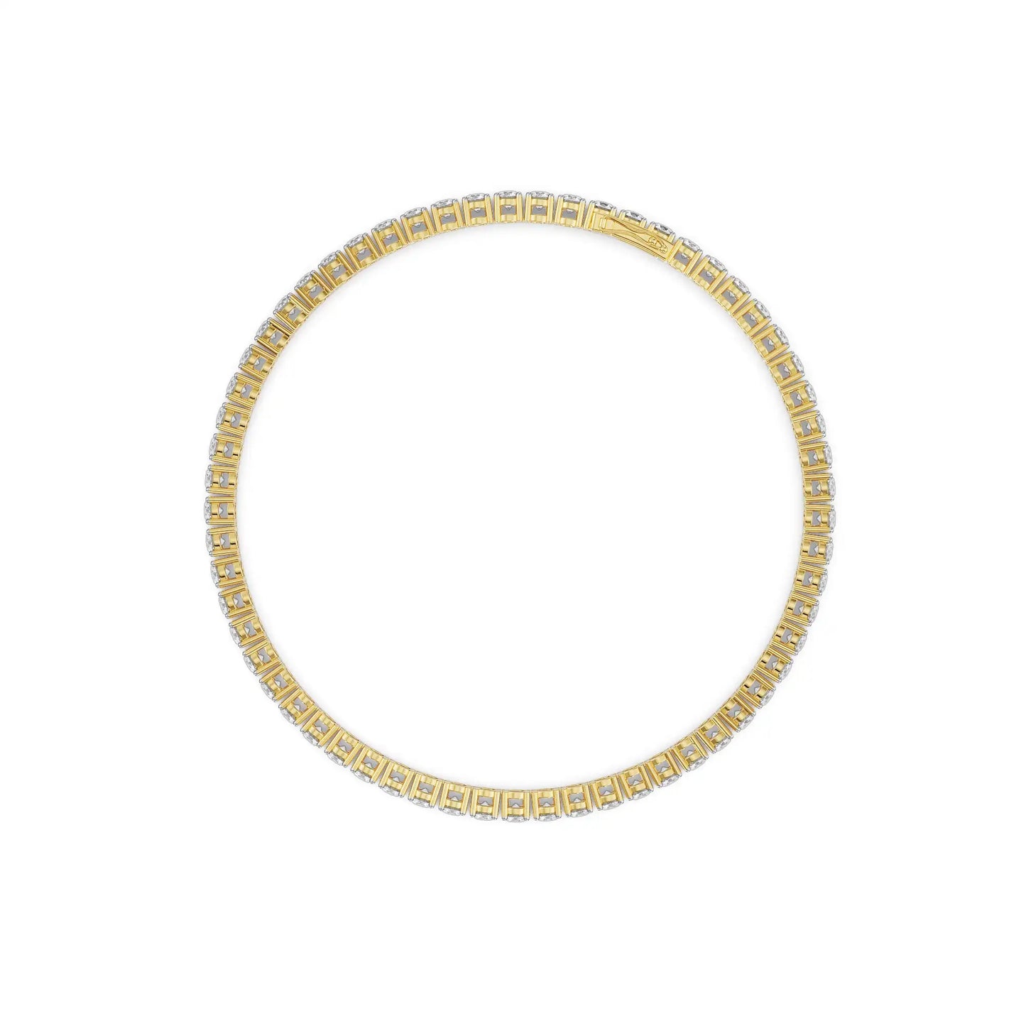 5Ct Queens Round Diamond Tennis Bracelet