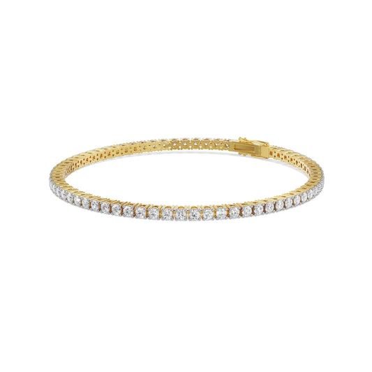 3Cts Brilliant Round Diamond Tennis Bracelet