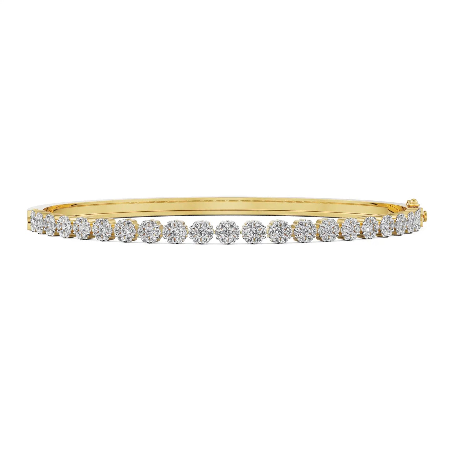 Rosie Clustered Round Diamond Bracelet