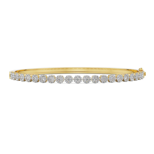 Rosie Clustered Round Diamond Bracelet