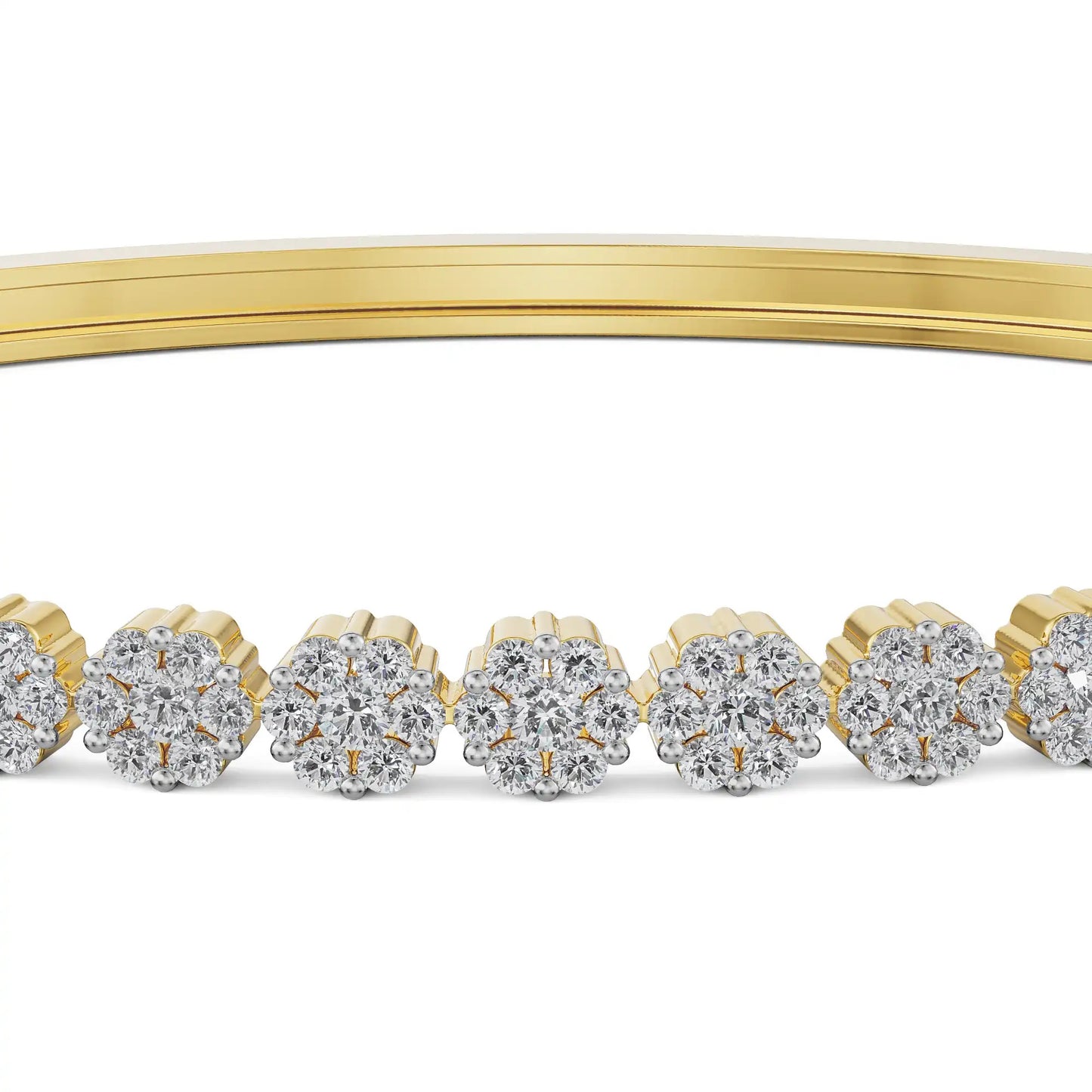 Rosie Clustered Round Diamond Bracelet