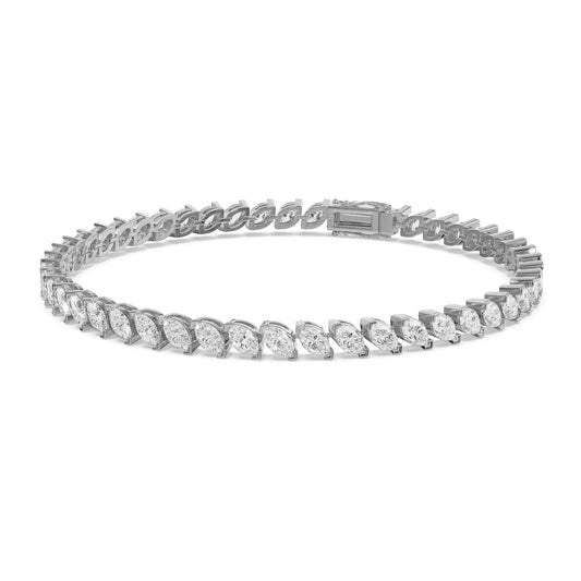 10Cts Marquise Diamond Tennis Bracelet