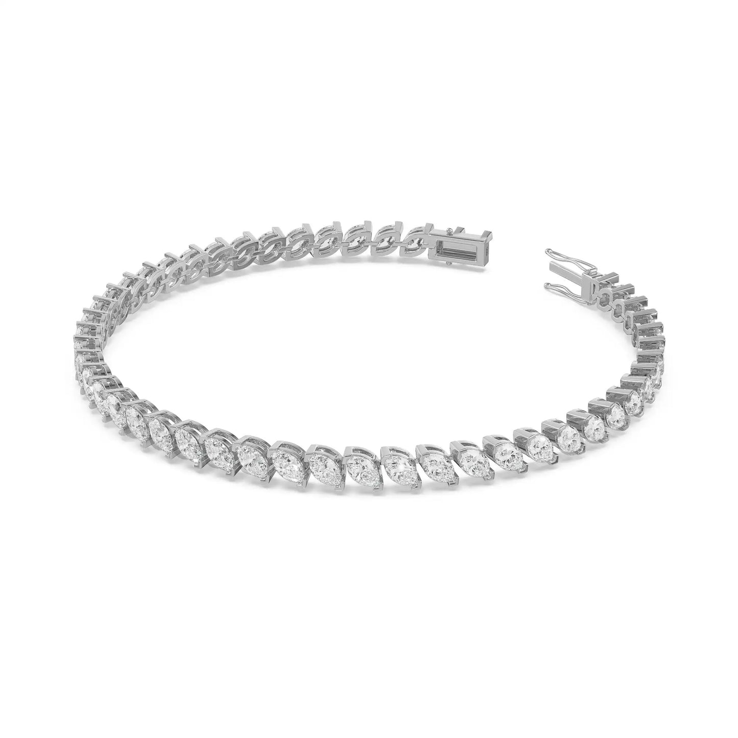 10Cts Marquise Diamond Tennis Bracelet