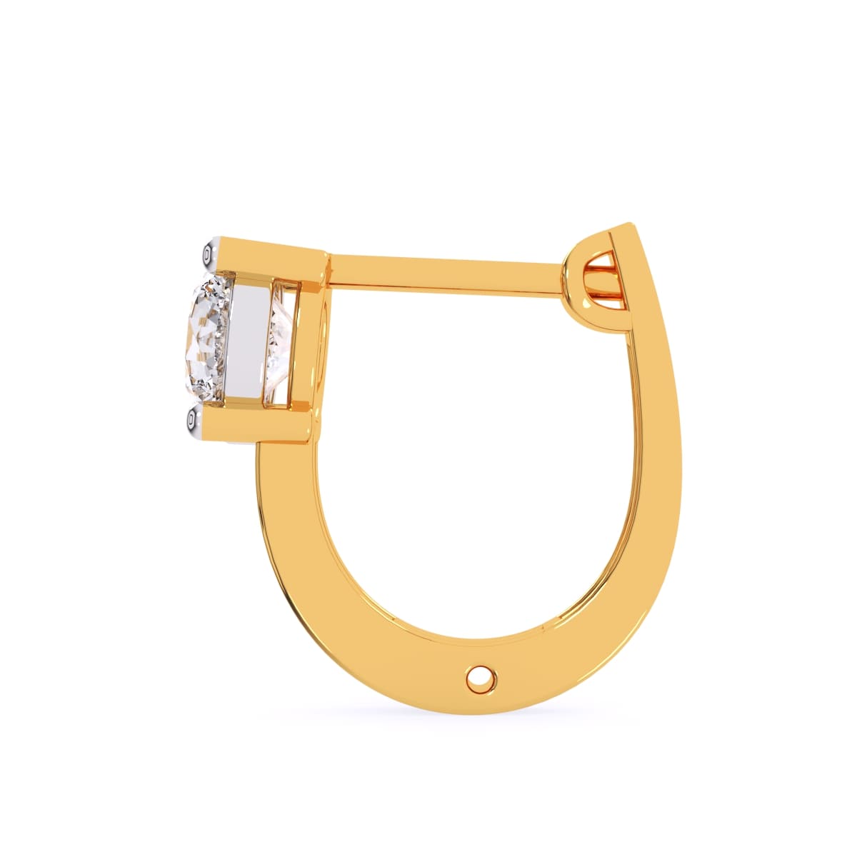 1.5 TCW Brilliant Round Hoops Earrings