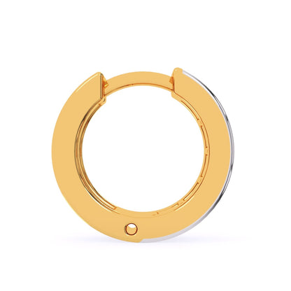 Princess Diamond Hoops Earring