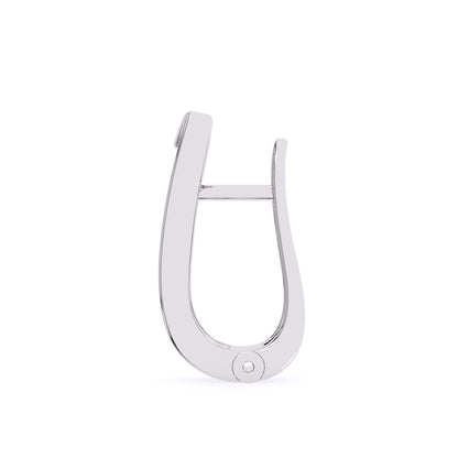 1 CT Round Diamond Hoops Earrings