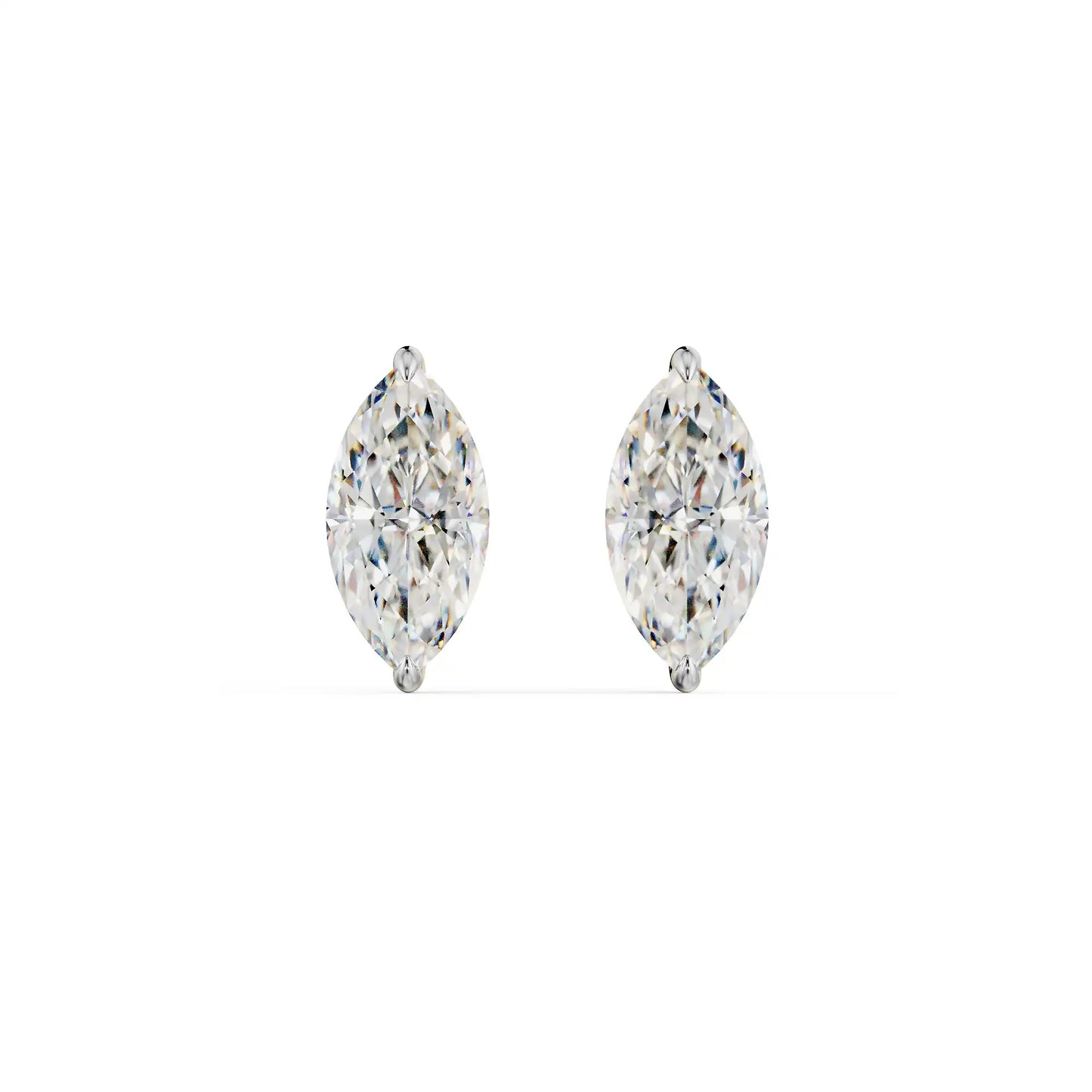 1 CT Marquise Diamond Studs Earrings