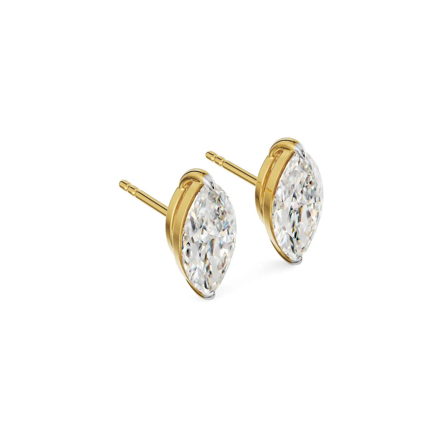 1 CT Marquise Diamond Studs Earrings