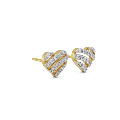 Cupid's Delight Diamond Studs Earrings