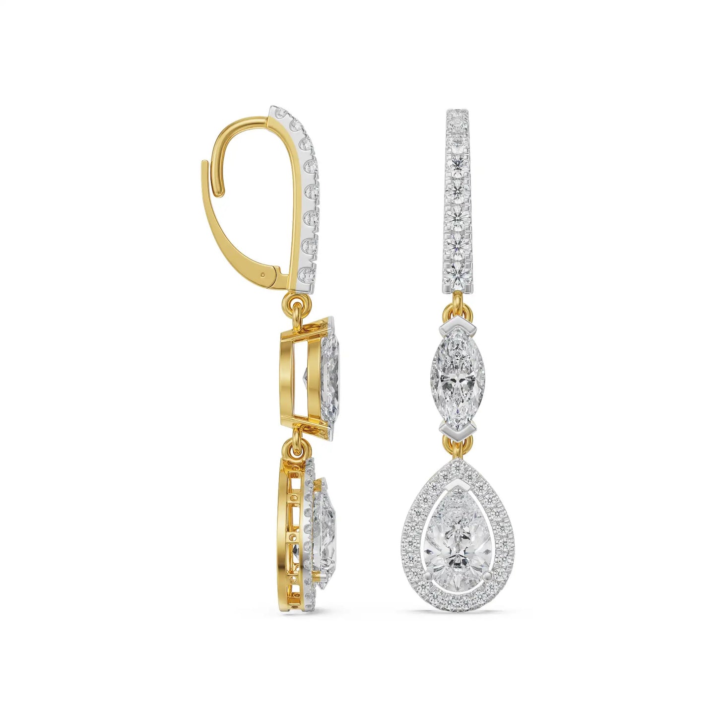 Euphoric Diamond Drop Earrings