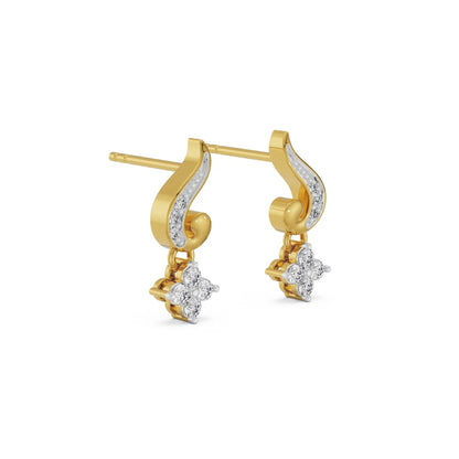 Gleaming Akira Diamond Stud Earrings