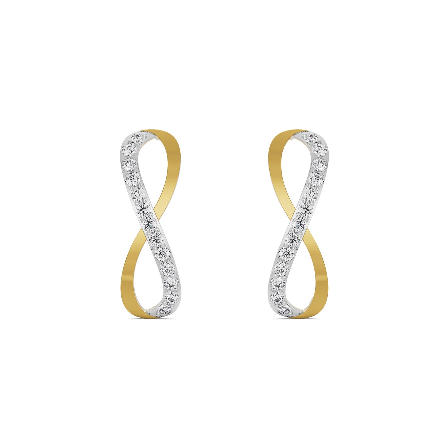 Infinity Diamond Studs Earrings