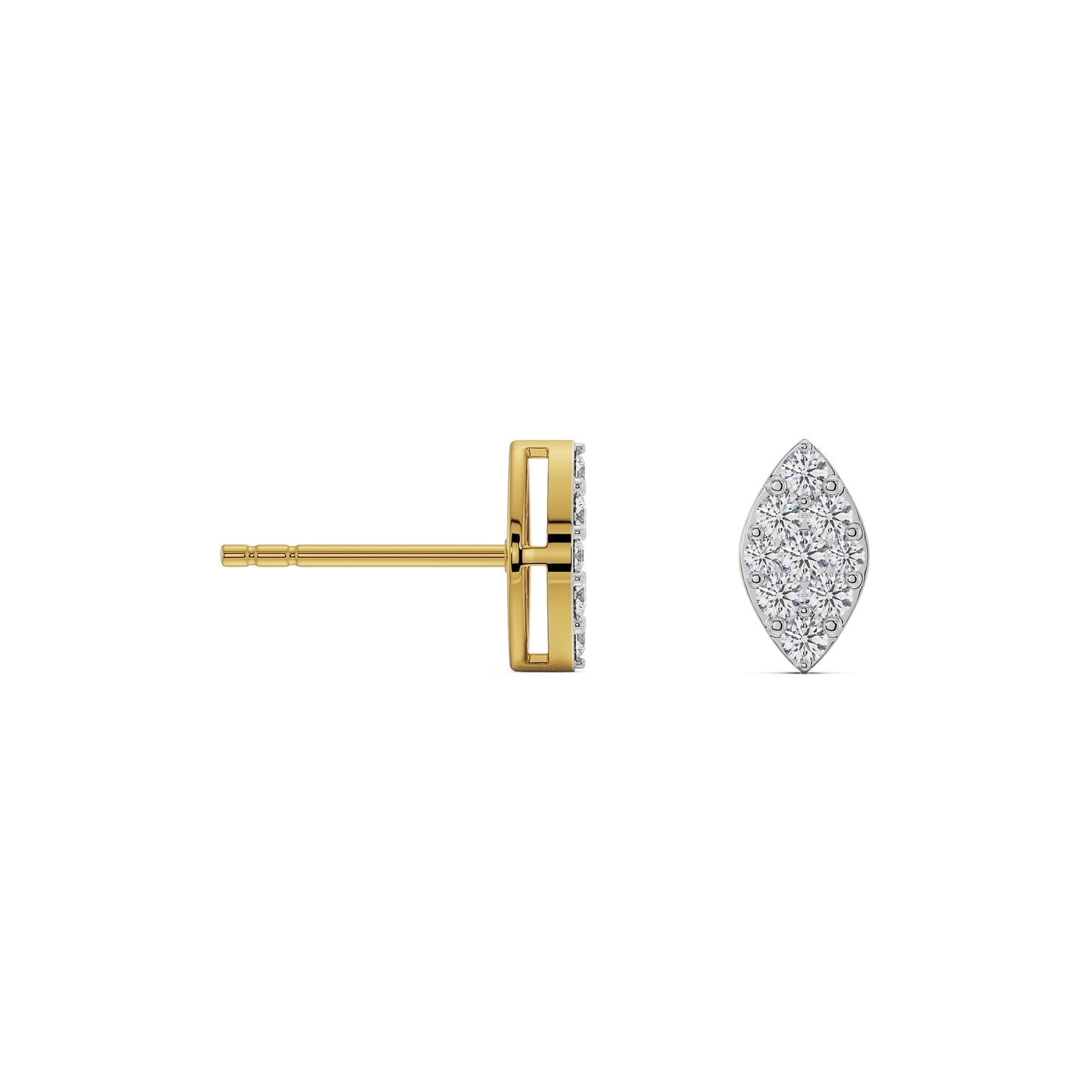Leafy Delight Diamond Studs Earrings