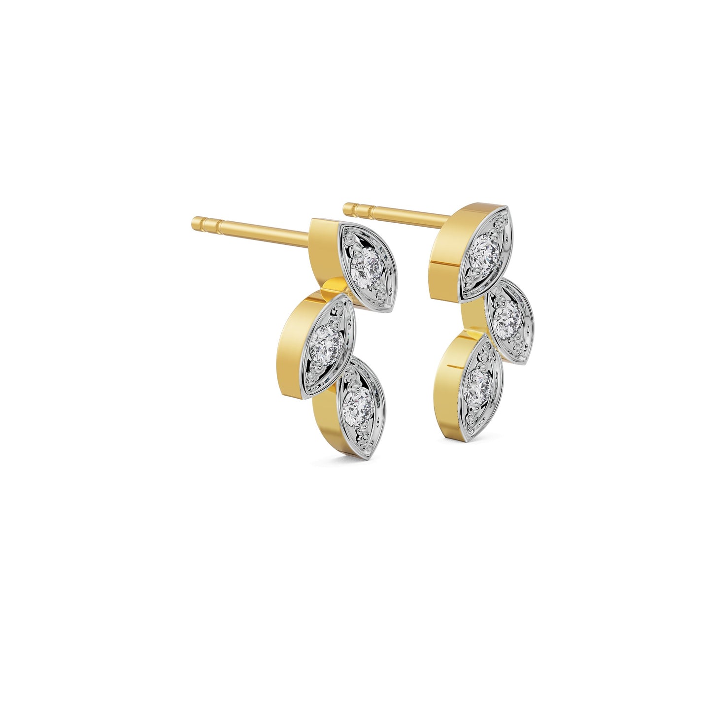 Marquise Mirage Diamond Studs Earrings