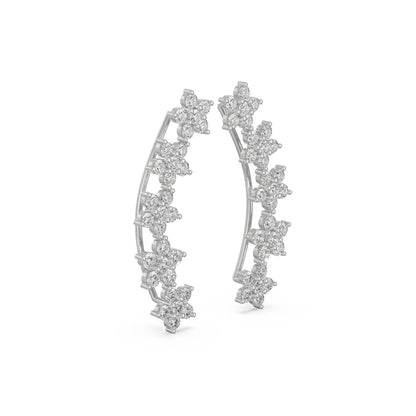 Starry Diamond Stud Earrings