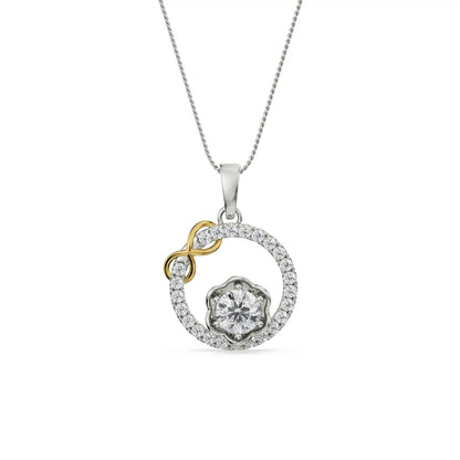 Circle Infinity Diamond Necklace