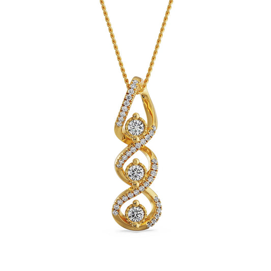 Interlocking Diamond Necklace