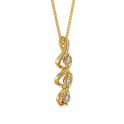 Interlocking Diamond Necklace