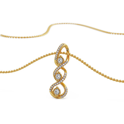 Interlocking Diamond Necklace