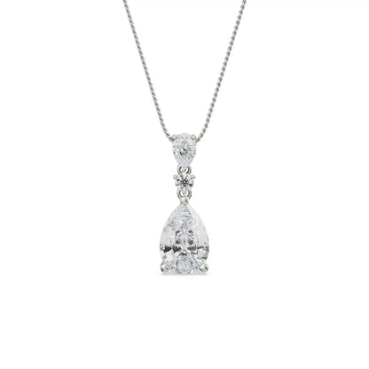 Pear Drop Diamond Necklace