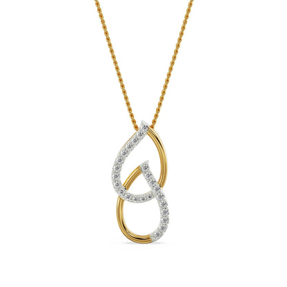 Regal Pear Diamond Necklace