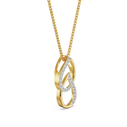 Regal Pear Diamond Necklace