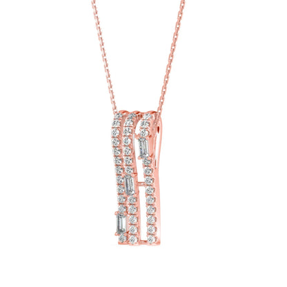 Vertical Bar Diamond Necklace