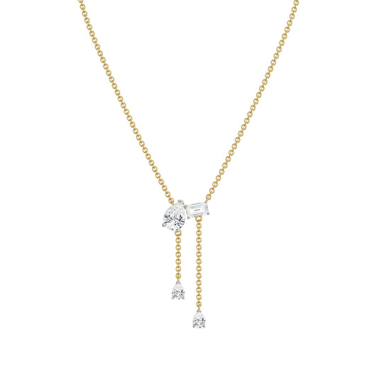 Pear Emerald Drop Necklace