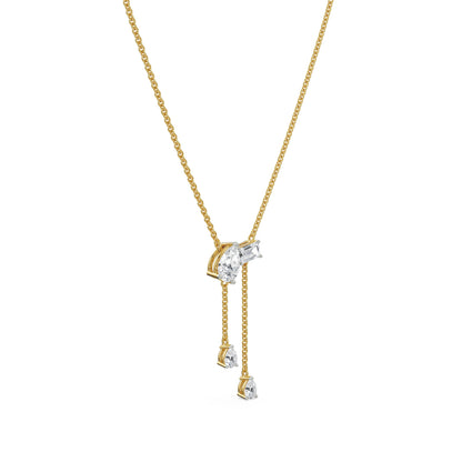 Pear Emerald Drop Necklace