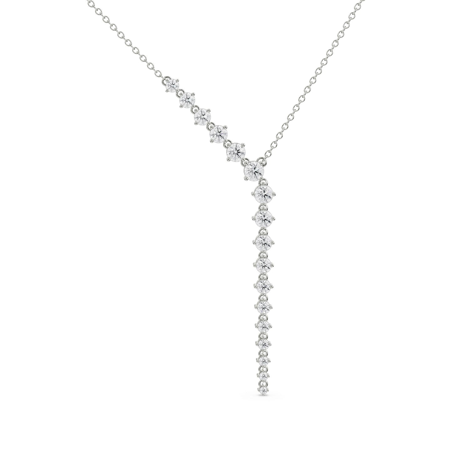 Sleek Diamond Necklace