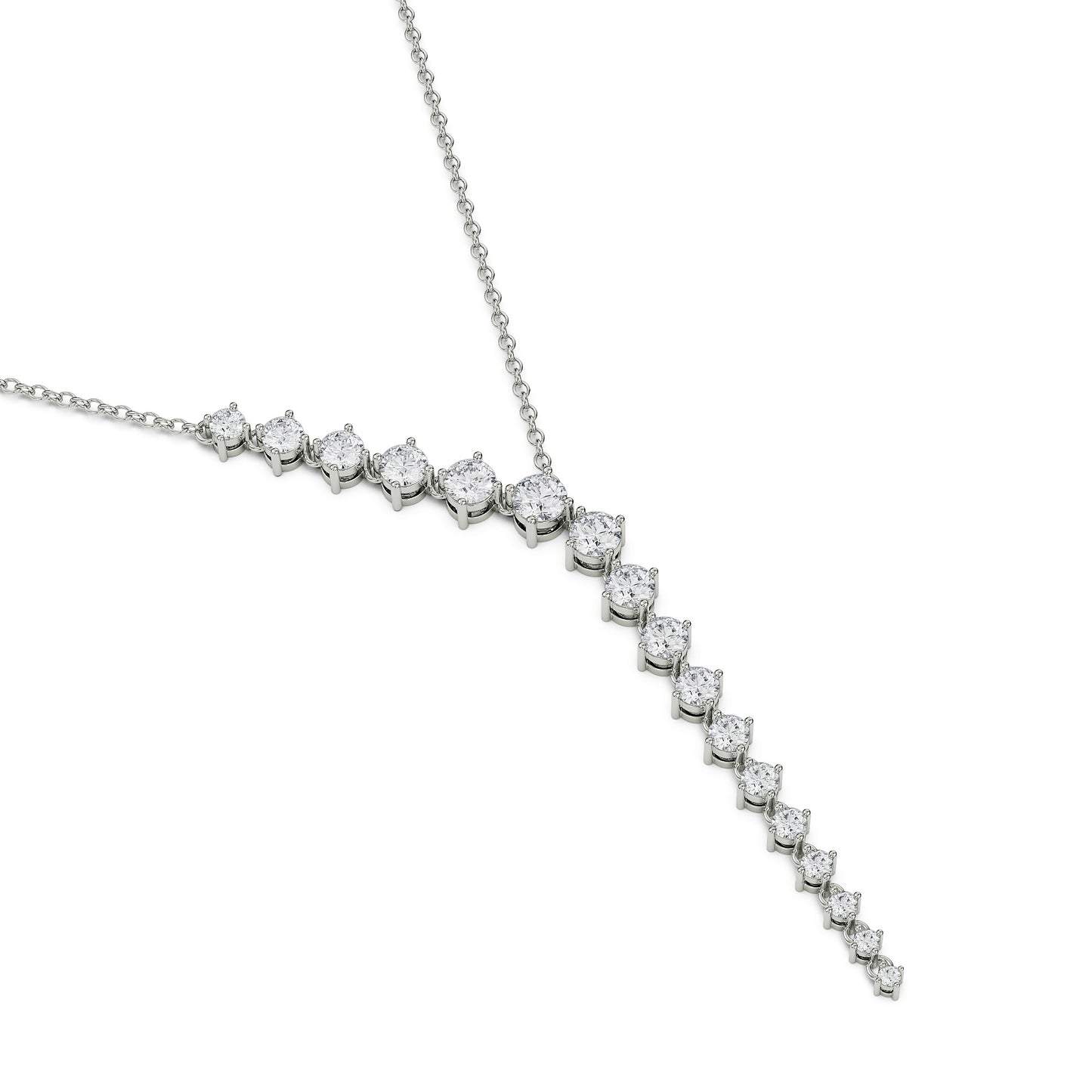 Sleek Diamond Necklace