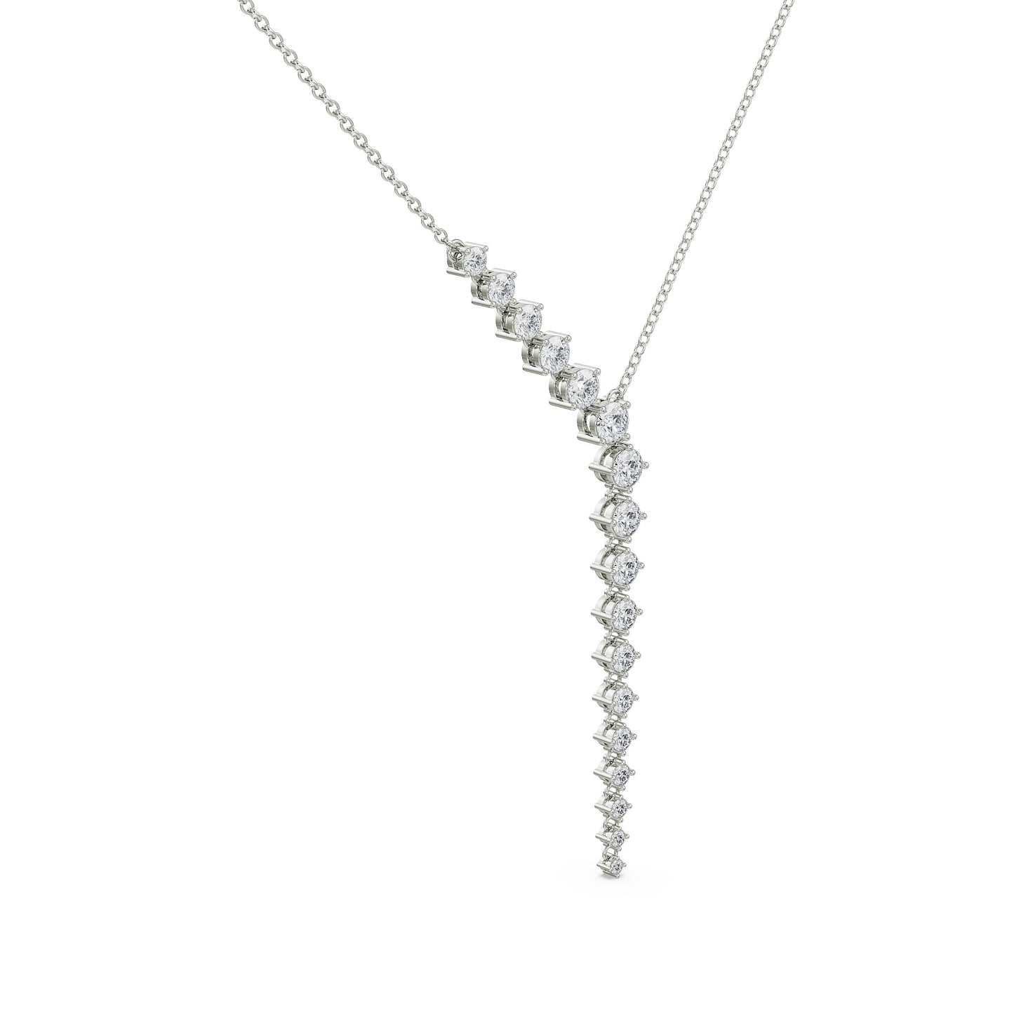 Sleek Diamond Necklace